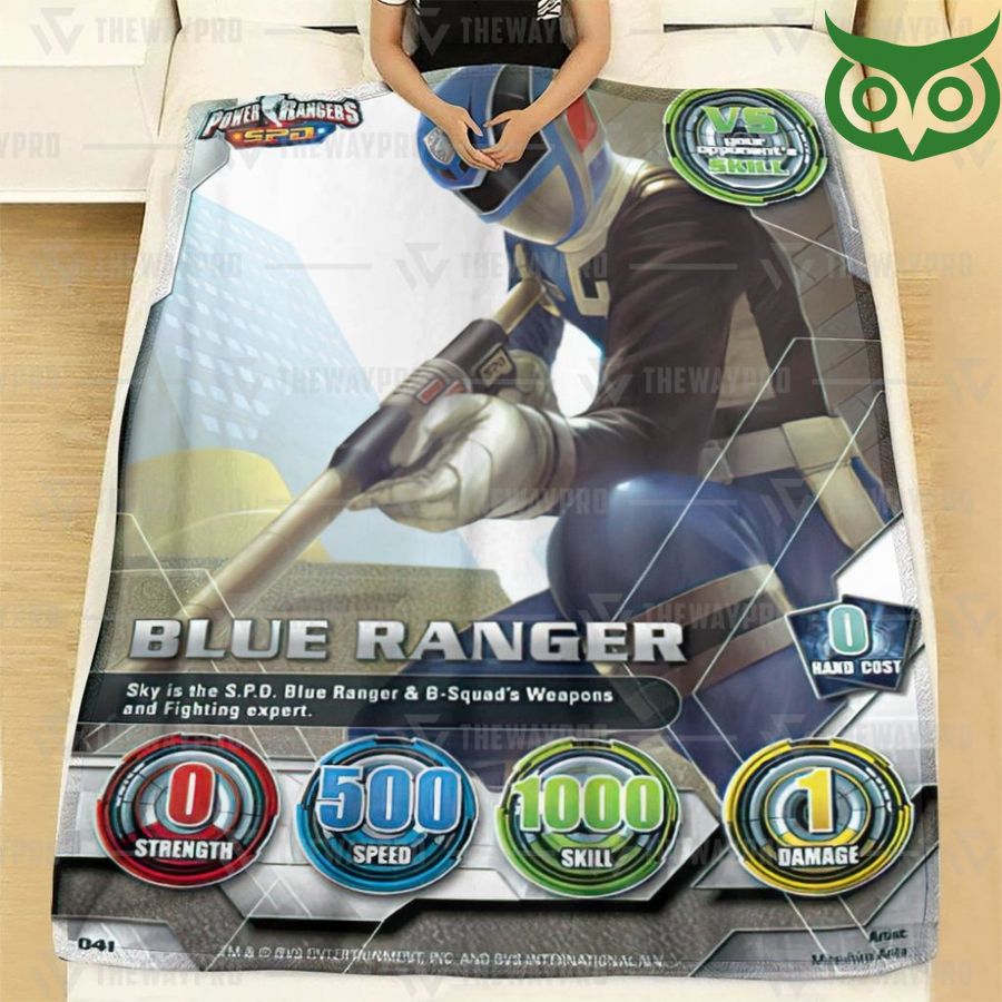 95 Power Ranger SPD Blue Ranger Limited Fleece Blanket