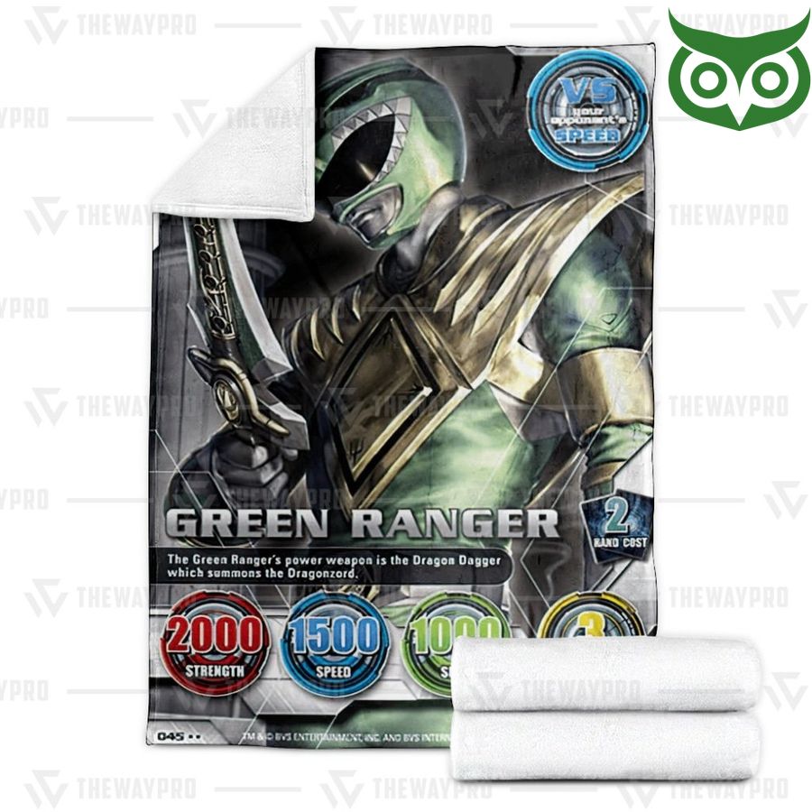50 Mighty Morphin Green Power Ranger Limited Fleece Blanket