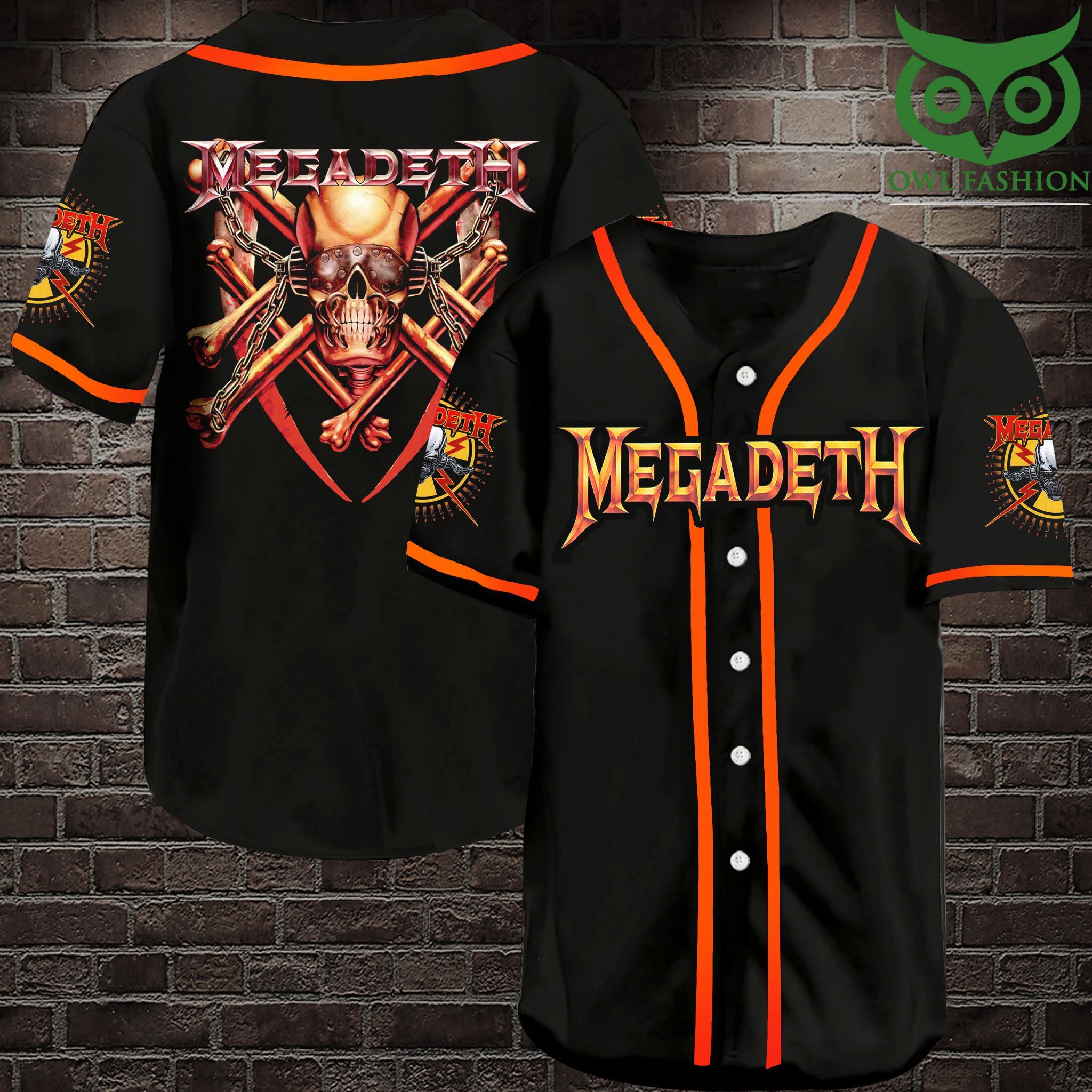 Megadeth Baseball Jersey Shirt