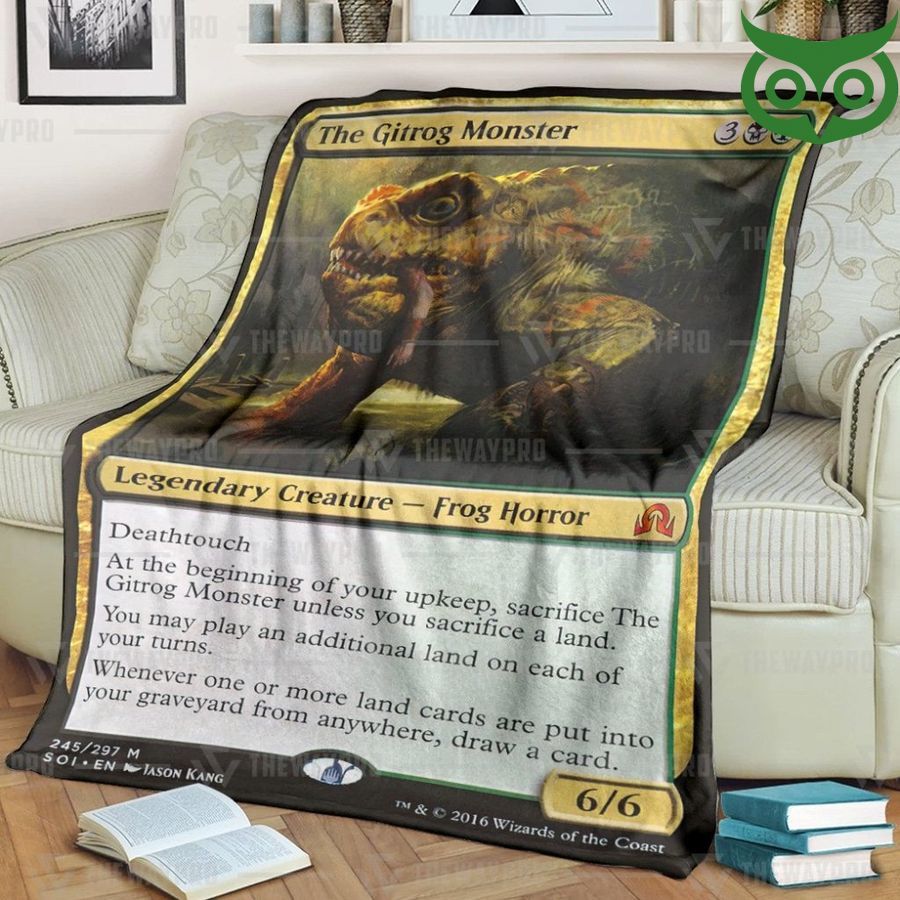 Game Magic The Gathering The Gitrog Monster Premium Fleece Blanket