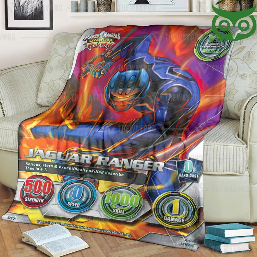 Power Rangers Jungle Fury Jaguar Ranger Limited Fleece Blanket