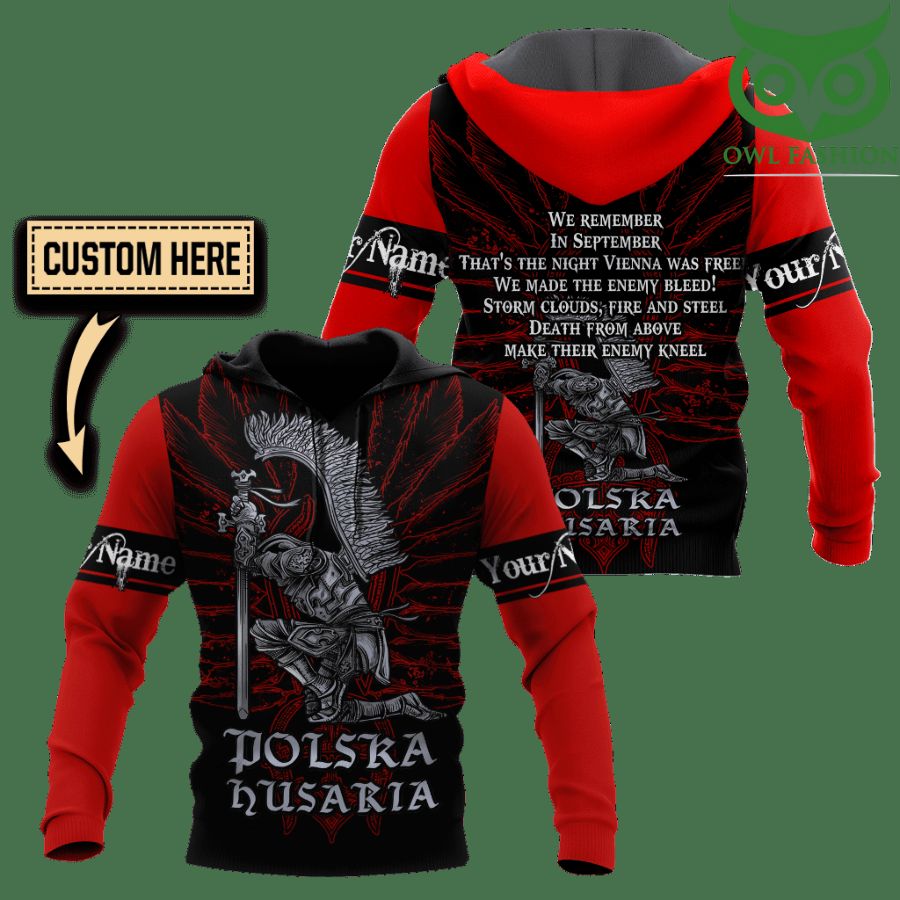 Polska Husaria Hussars Custom hoodie 3D