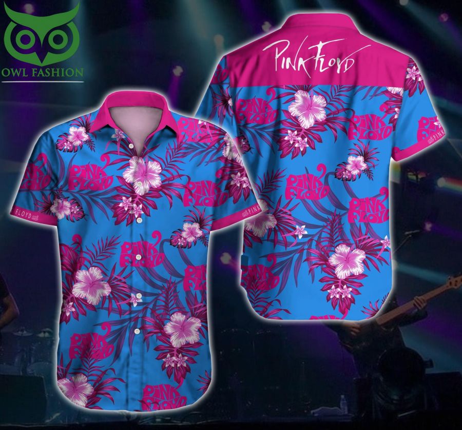 Pink Floyd Floral Hawaiian Shirt Summer Beach Shirt