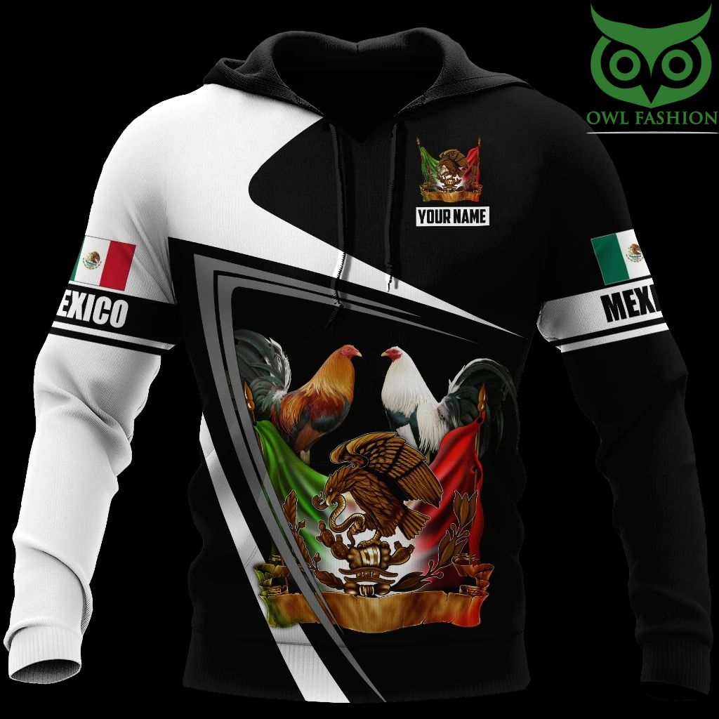 Rooster Mexico 3D Hoodie Personalized Name
