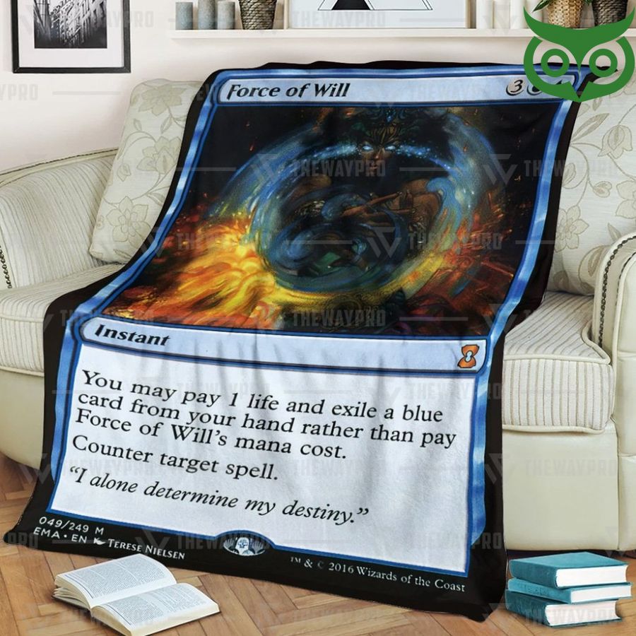 Game Magic The Gathering Force Of Will Premium Fleece Blanket