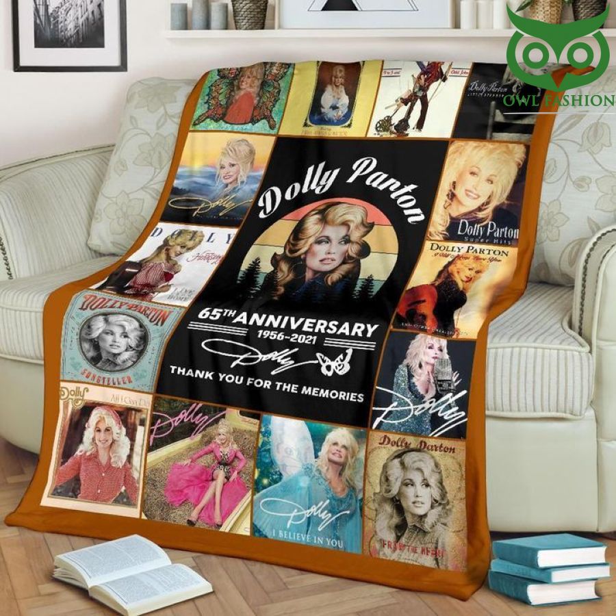 Dolly Parton 65th Anniversary 1956-2021 Fleece Blanket