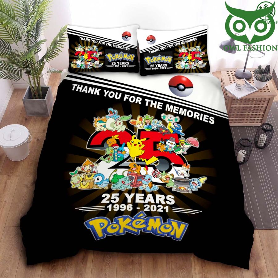 25 years anniversary Pokemon Bedding set