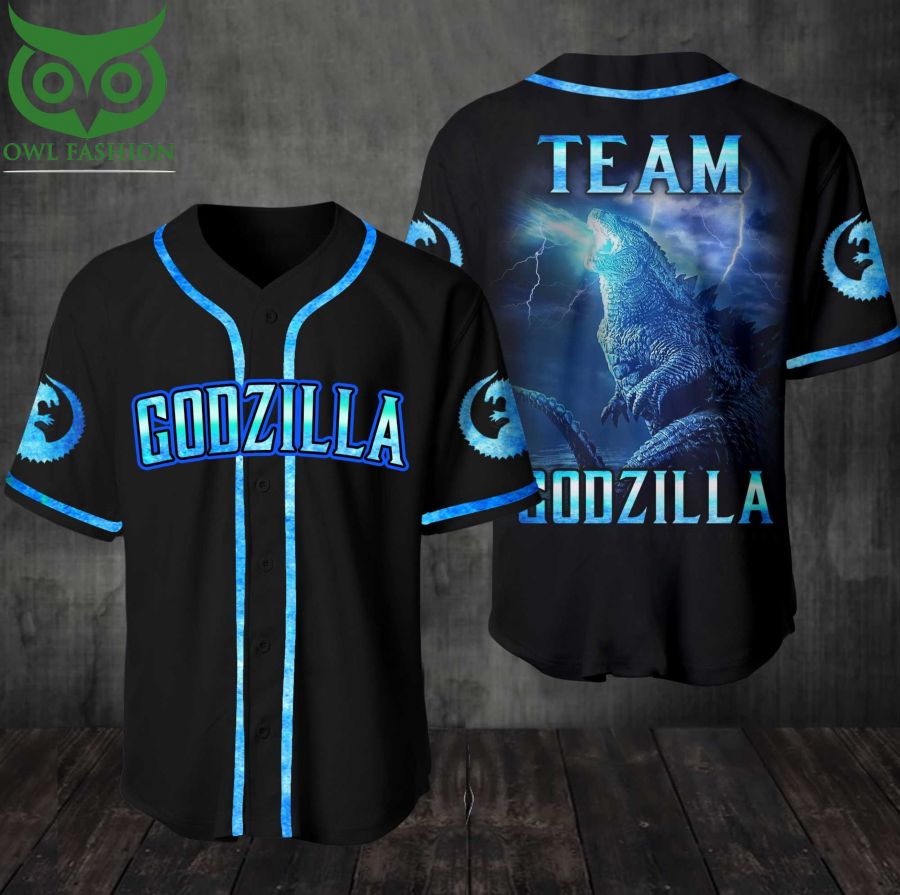 Team Godzilla Baseball Jersey Shirt