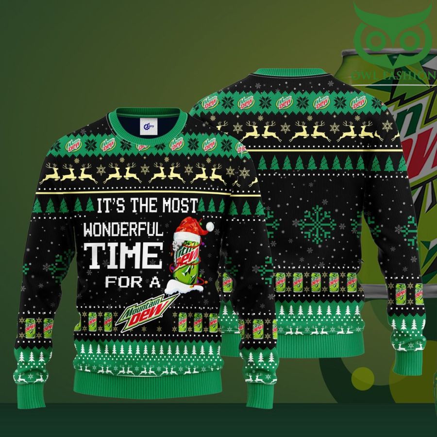 Most Wonderful Time For A Mountain Dew Christmas Sweater