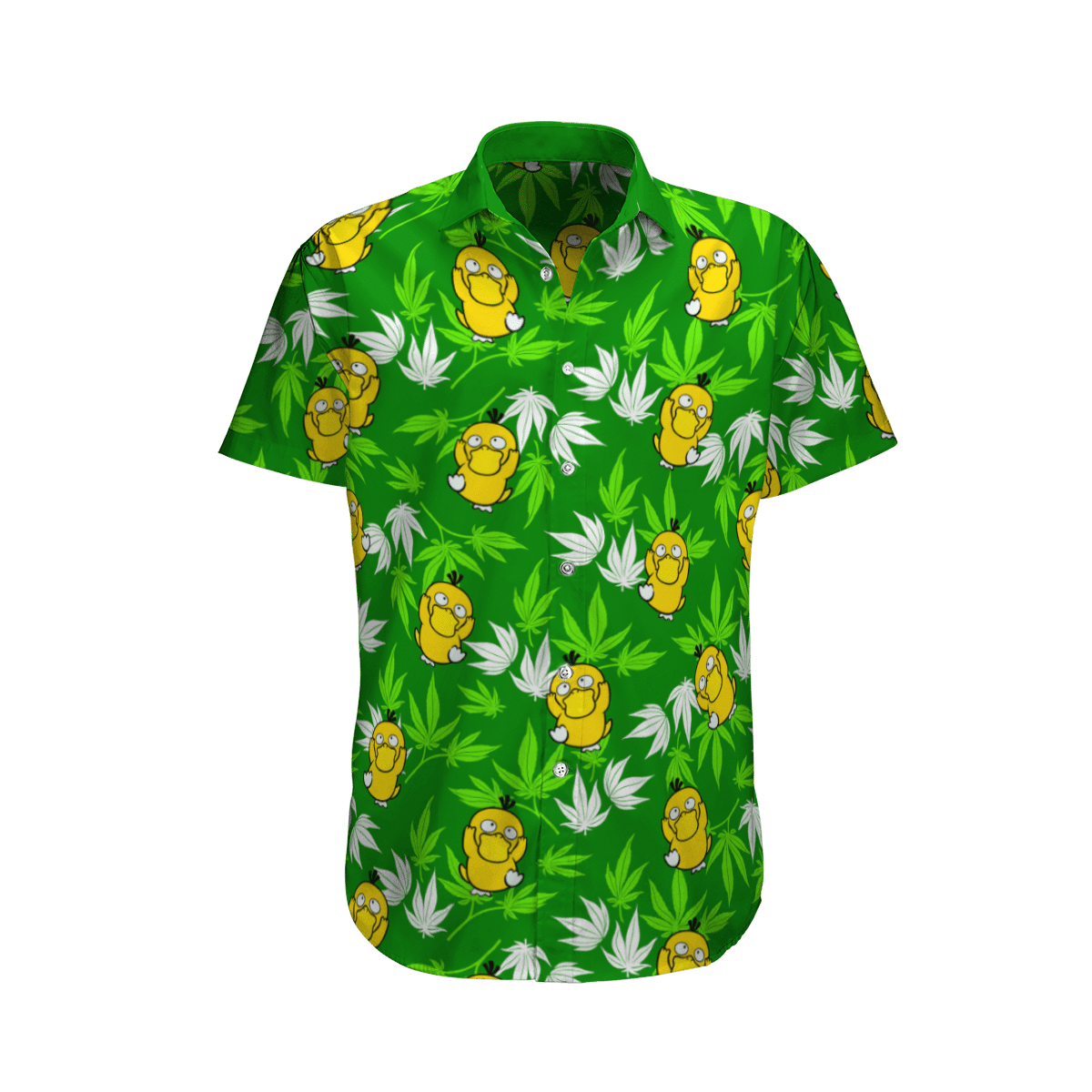 Pokemon Psyduck Tropical Beach Hawaiian Shirt And Shorts 100% New