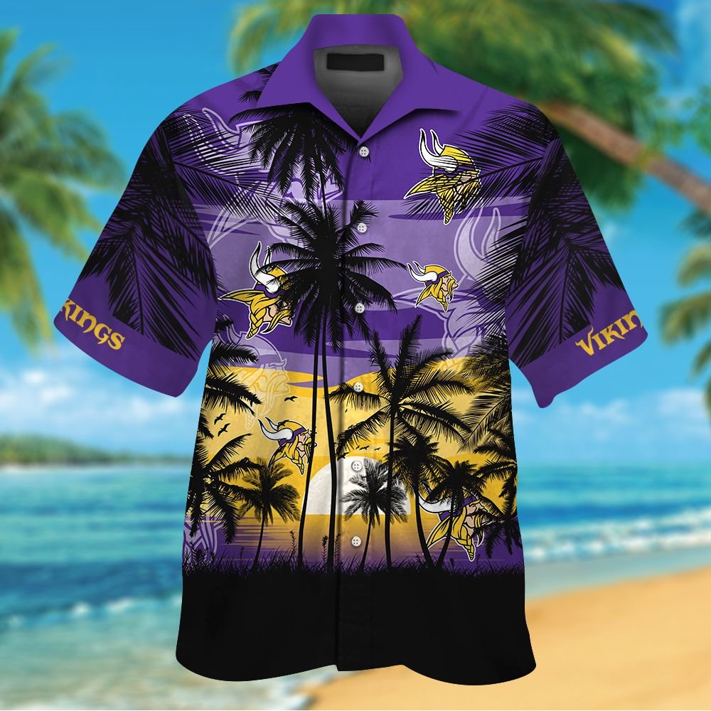NEW DESIGN NFL Minnesota Vikings Tropical Hawaiian Shirt