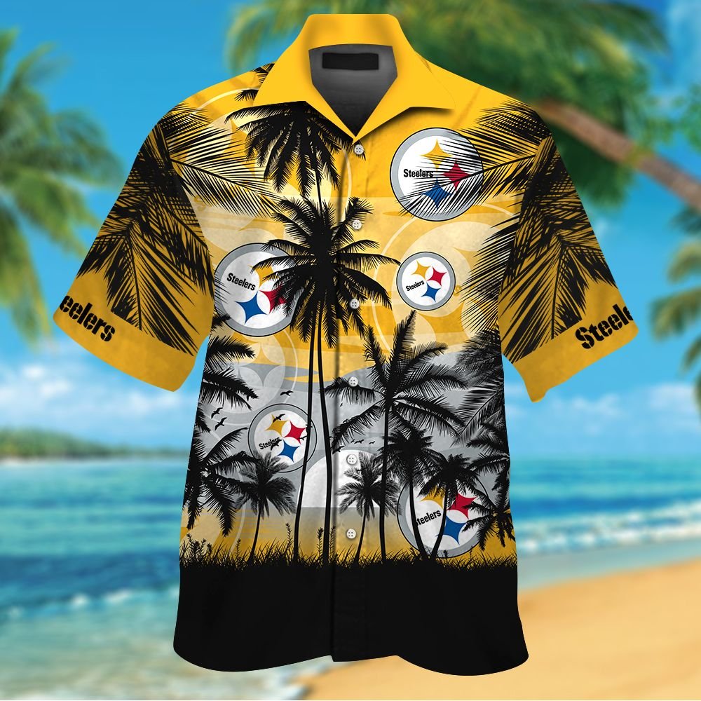 [NEWEST] NFL Pittsburgh Steelers Tropical Hawaiian Shirt