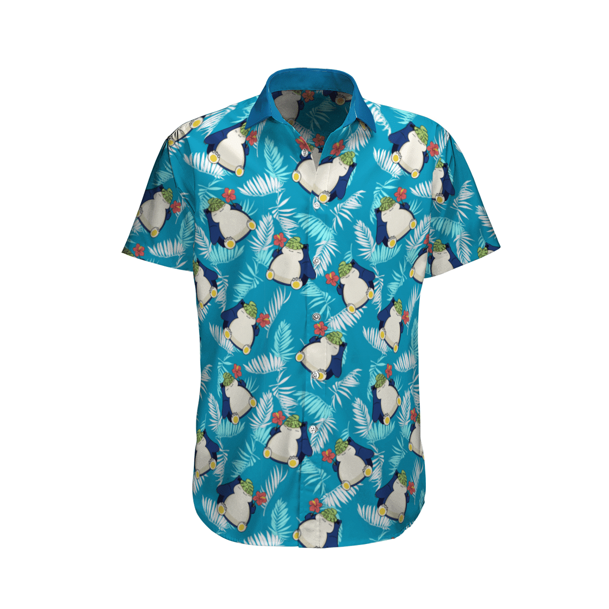 Pokemon Snorlax Tropical Beach Hawaiian Shirt And Shorts 100% New