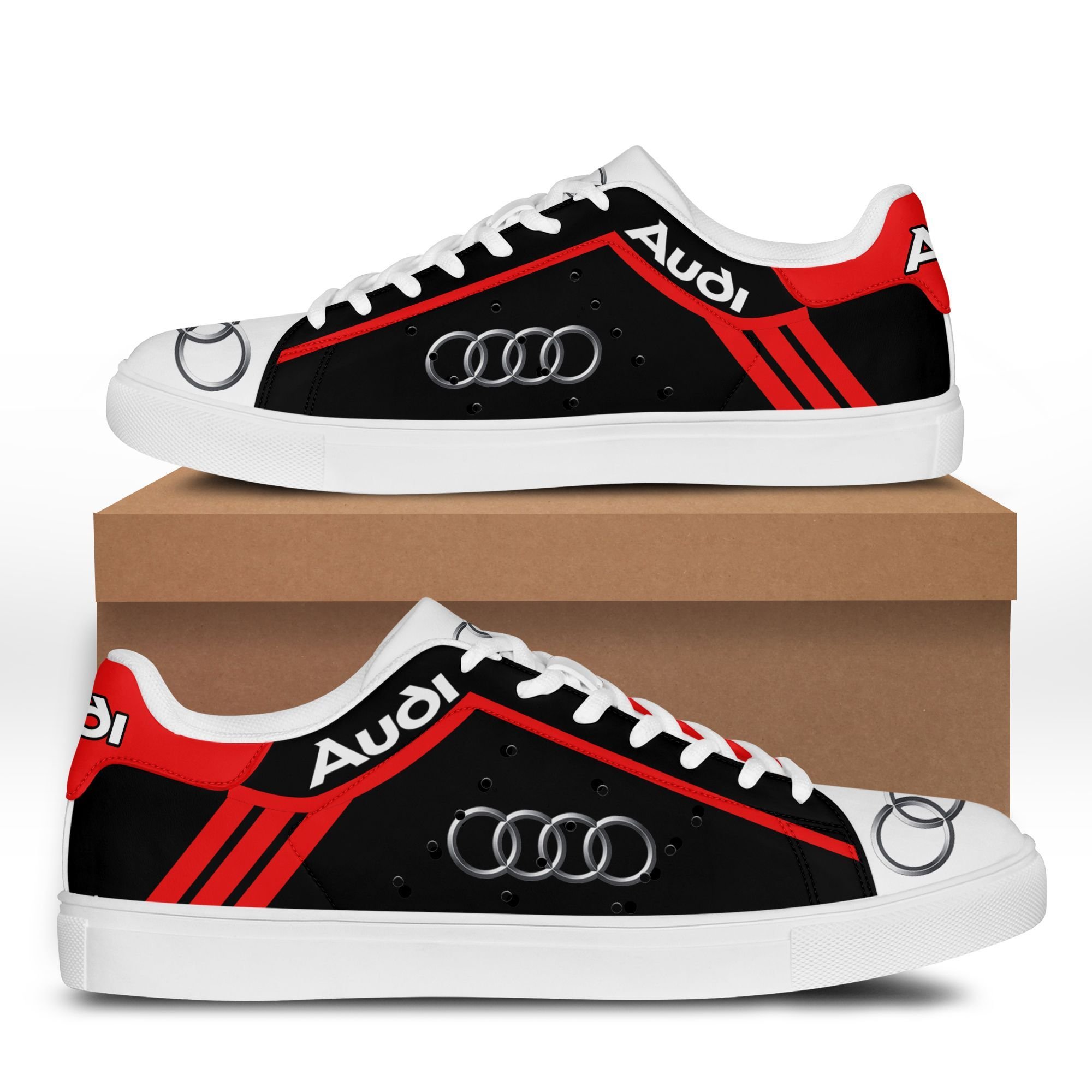 [Limited Edition] Audi black and white Stan Smith Shoes Sneaker |2021