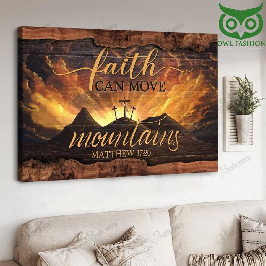 Jesus Faith can move mountains Canvas 