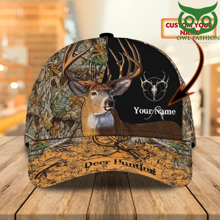 Personalized Deer with Twigs Classic Cap