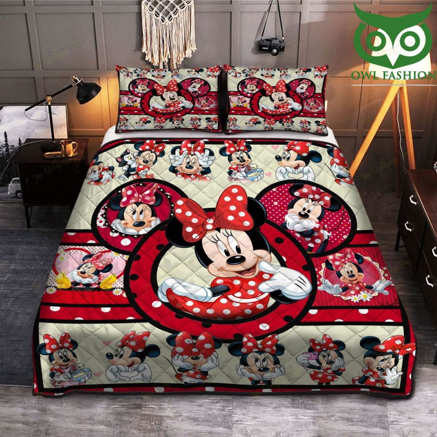 HOT Cute Minnie Mouse Bedding set