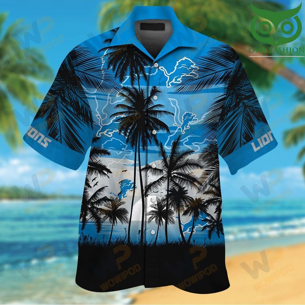 NFL Detroit Lions Tropical Hawaiian Shirt