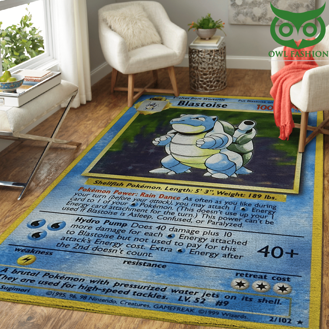 Pokemon Blastoise Rug Pokemon Carpet
