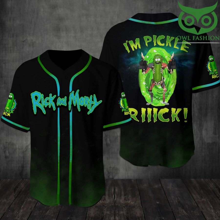 164 Rick and Morty I am Pickle Rick Baseball Jersey Shirt