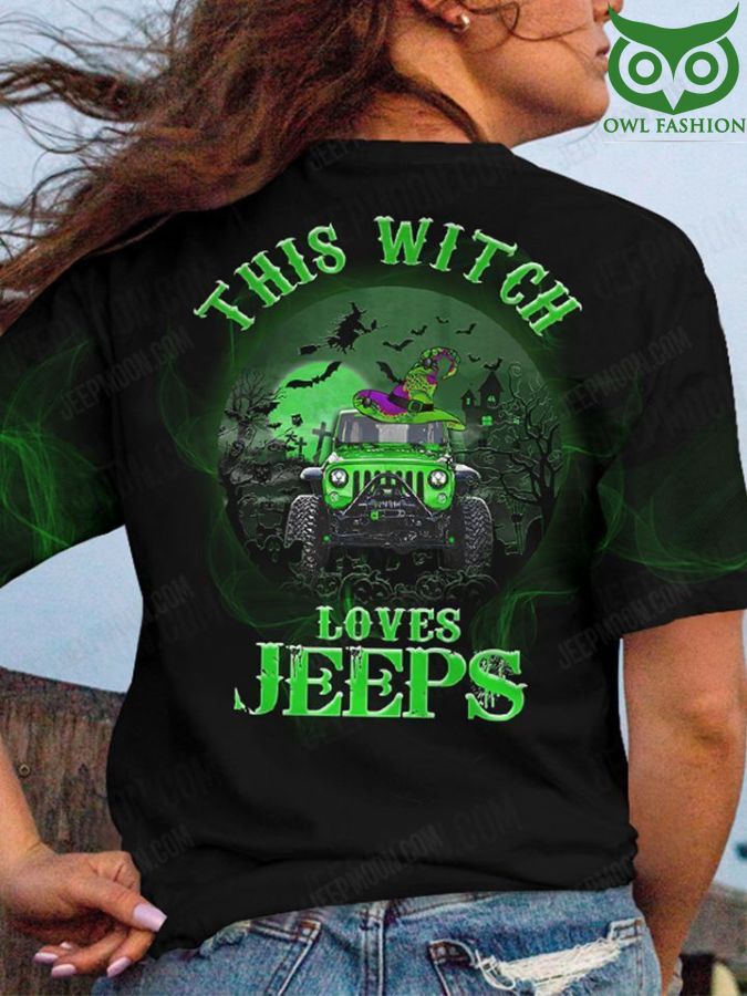 42 Halloween This witch Loves Jeeps 3D T shirt