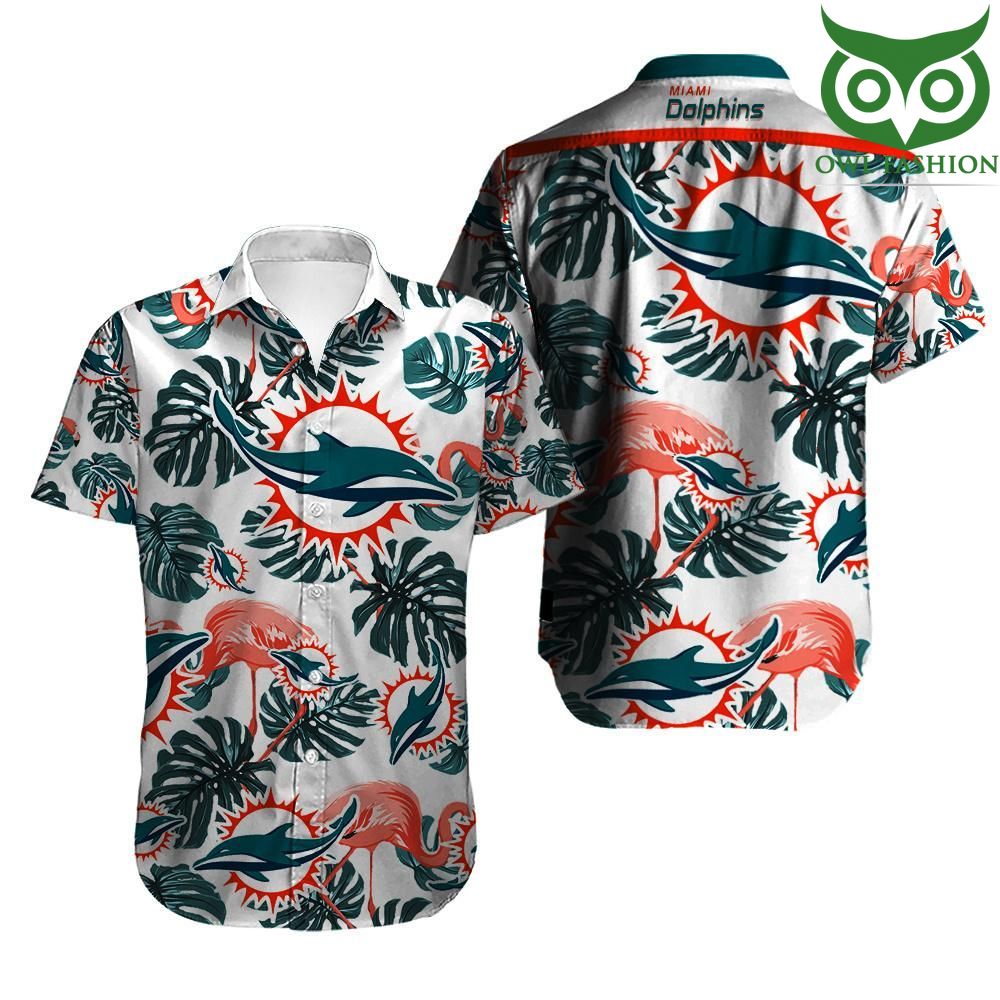 NFL Miami Dolphins Flamingo Hawaiian Shirt Summer Shirt