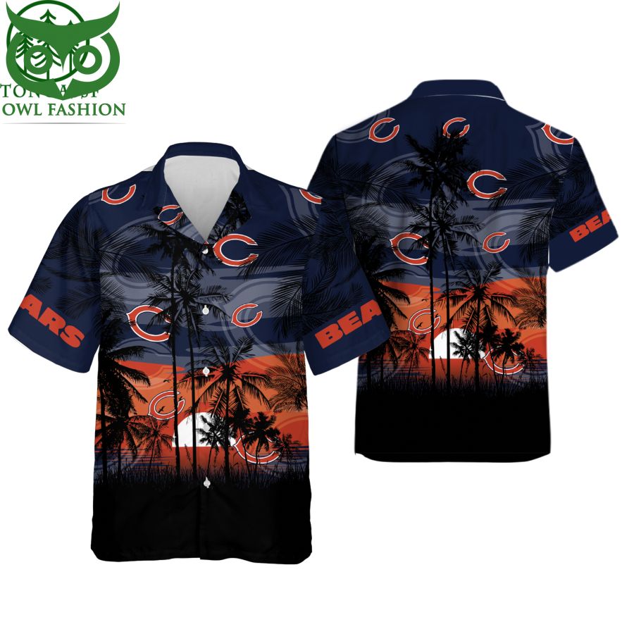 NFL Chicago Bears Tropical Hawaiian Shirt