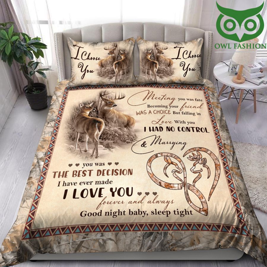 11 Romantic Deer Lovers Quotes for Couples Bedding Set