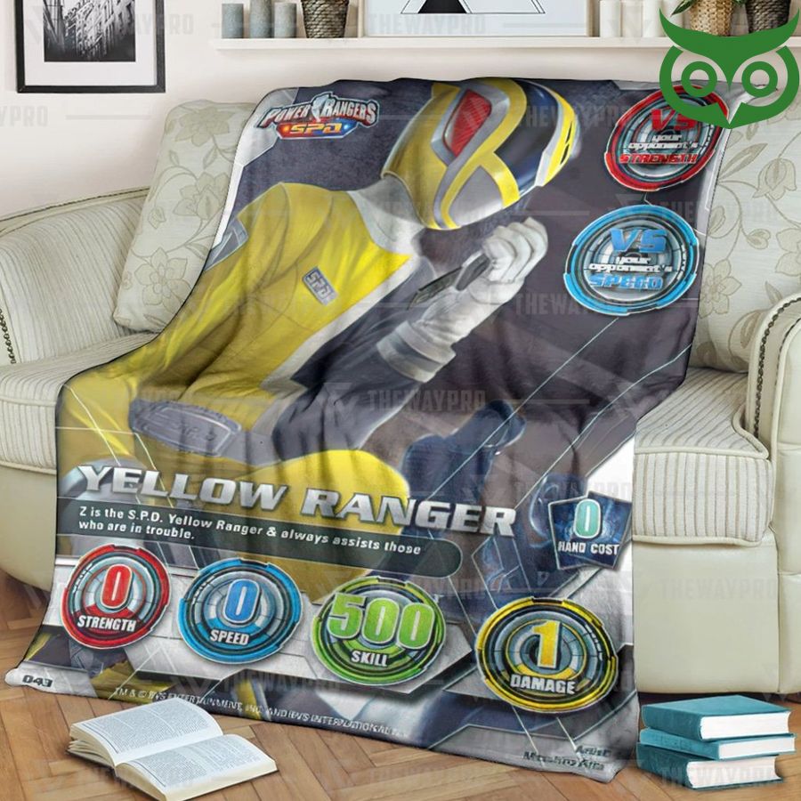 86 Power Ranger SPD Yellow Ranger Limited Fleece Blanket