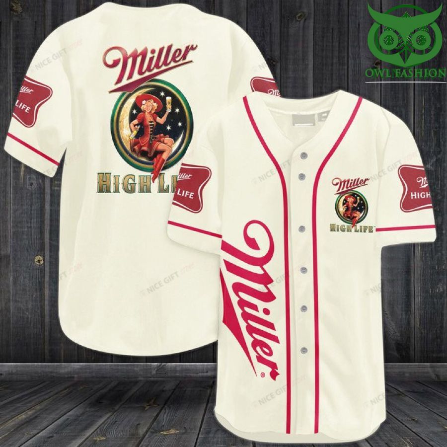 Miller High Life Baseball Jersey Shirt