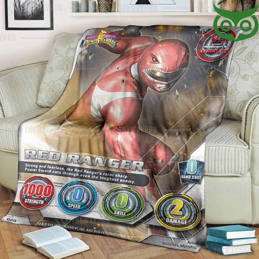 60 Mighty Morphin Red Power Ranger Limited Fleece Blanket