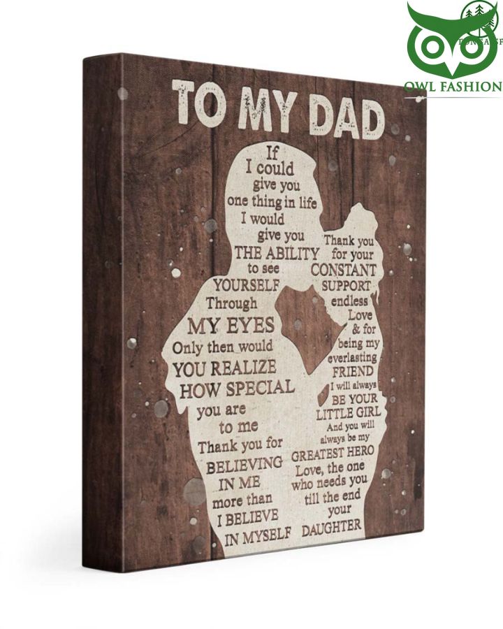 To My Dad How Special You Are To Me Wrapped Canvas Prints