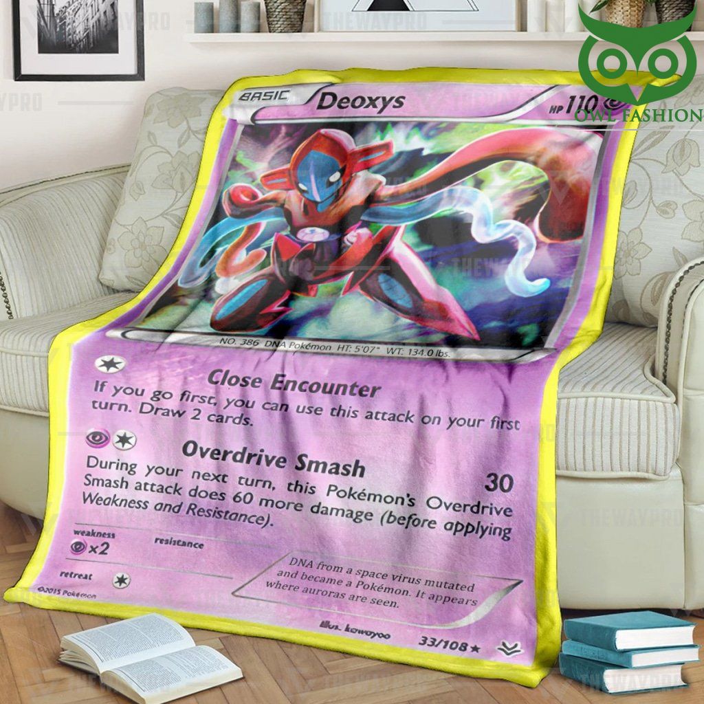 Pokemon Deoxys Cosplay Fleece Blanket