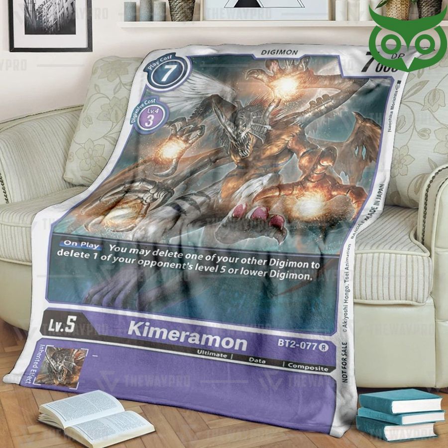 Digimon Kimeramon Fleece Blanket High Quality