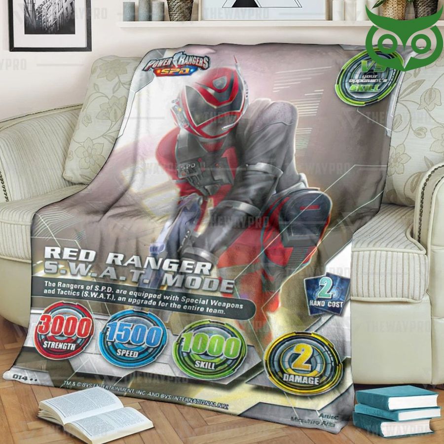 Power Ranger SPD Red Ranger SWAT Mode Limited Fleece Blanket