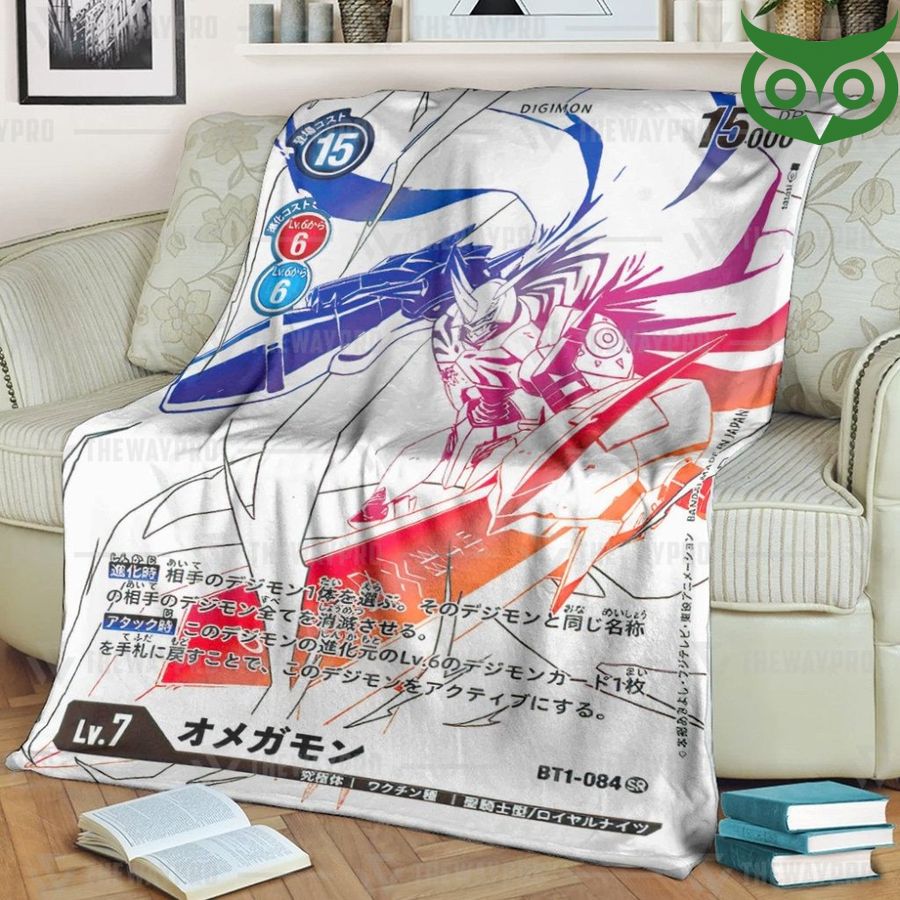 Digimon Omegamon Japanese version Fleece Blanket High Quality