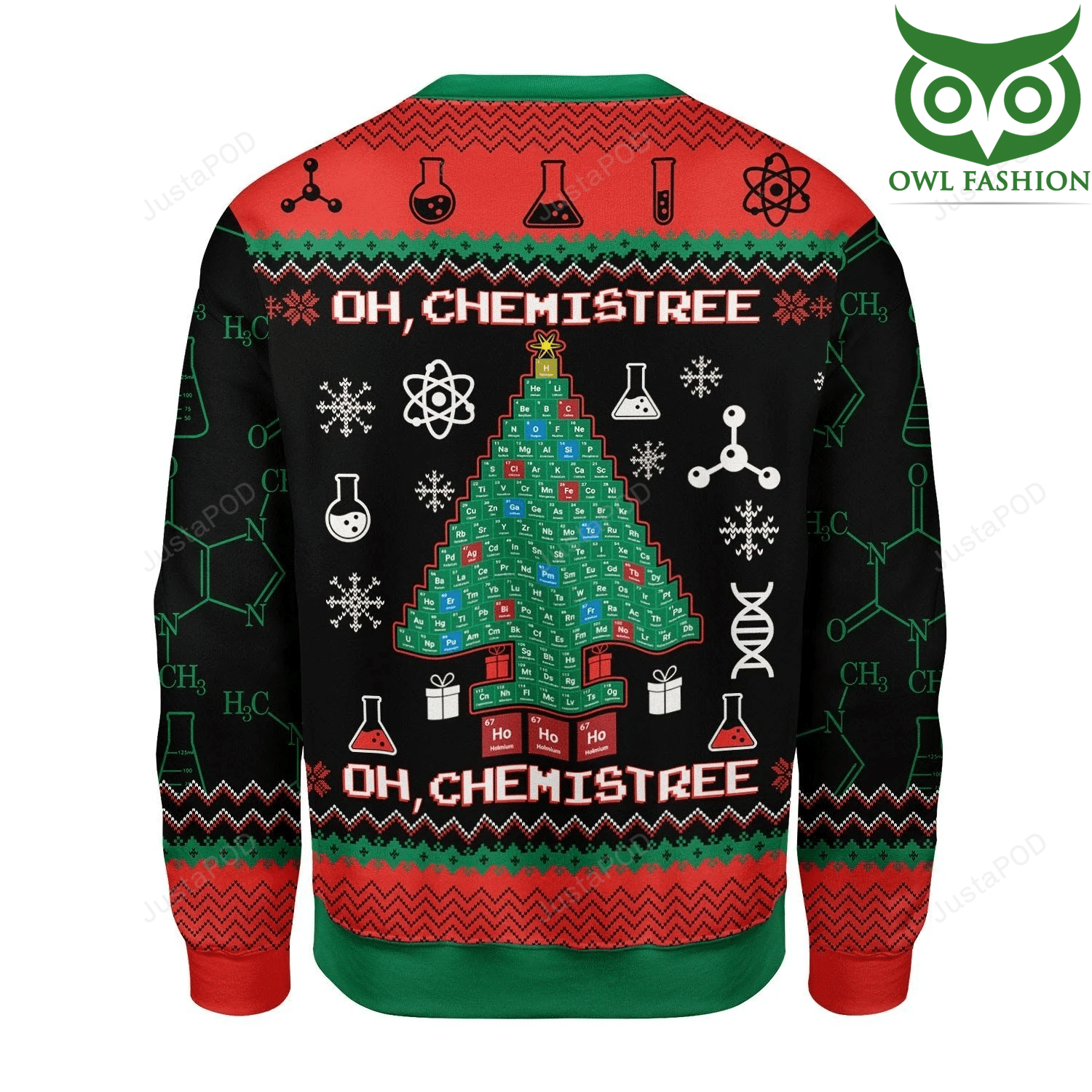 Oh Chemistree Ugly Christmas Sweater for Chemistry fans