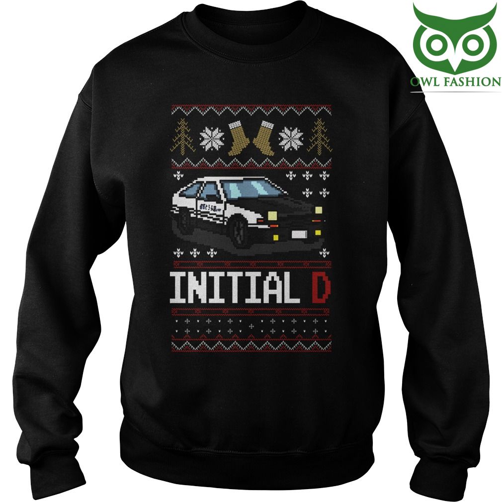 48 Initial D Ugly Christmas sweater
