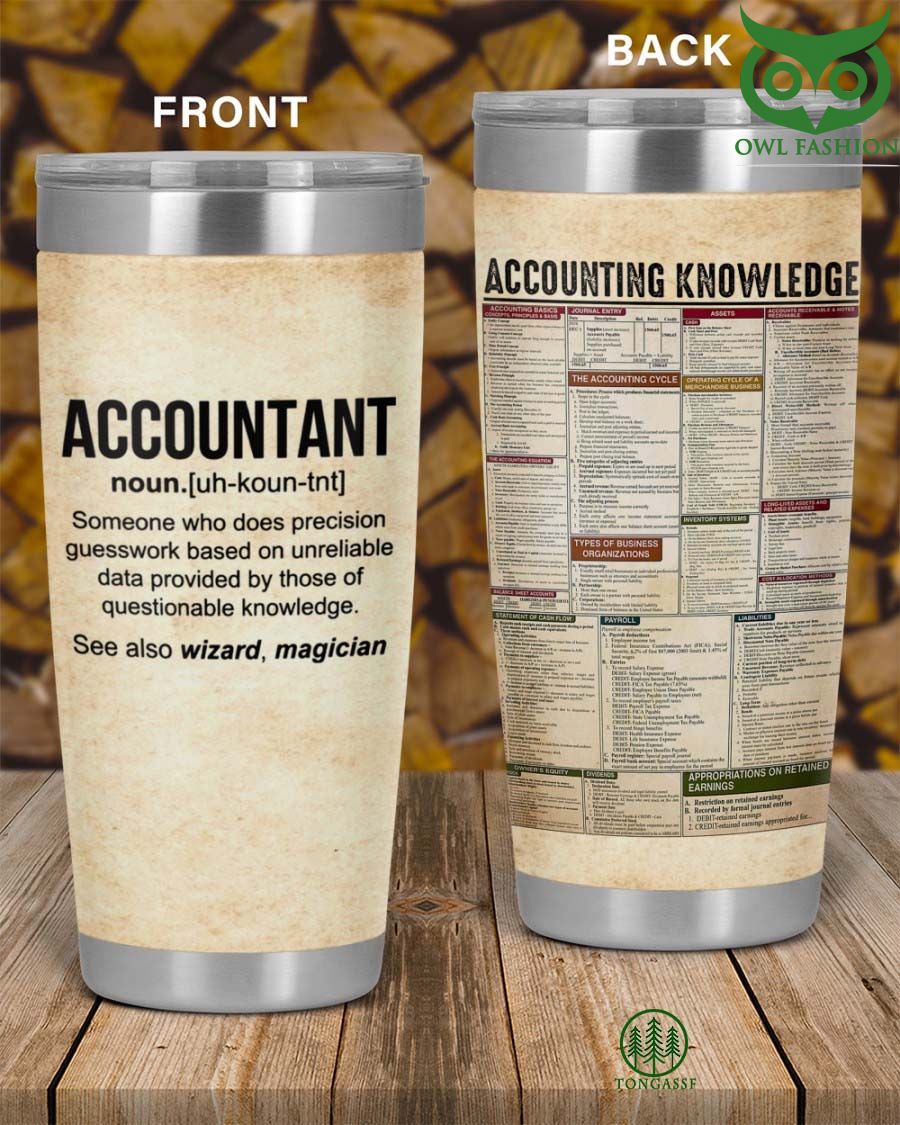 105 Accounting Knowledge Accountant Definition Tumbler