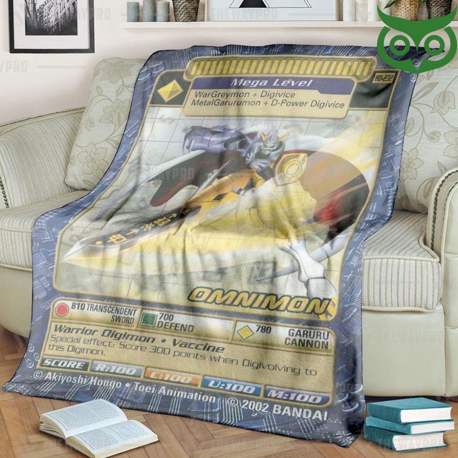 Digimon Omnimon Fleece Blanket High Quality