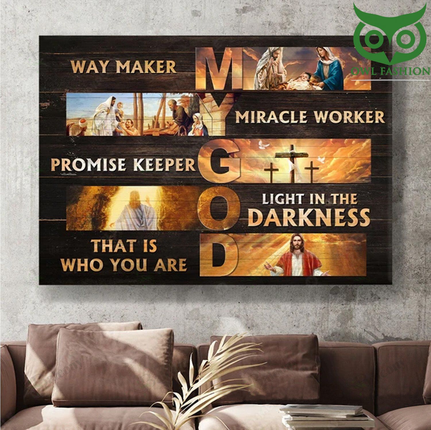 The life of Jesus Light in the darkness Poster 