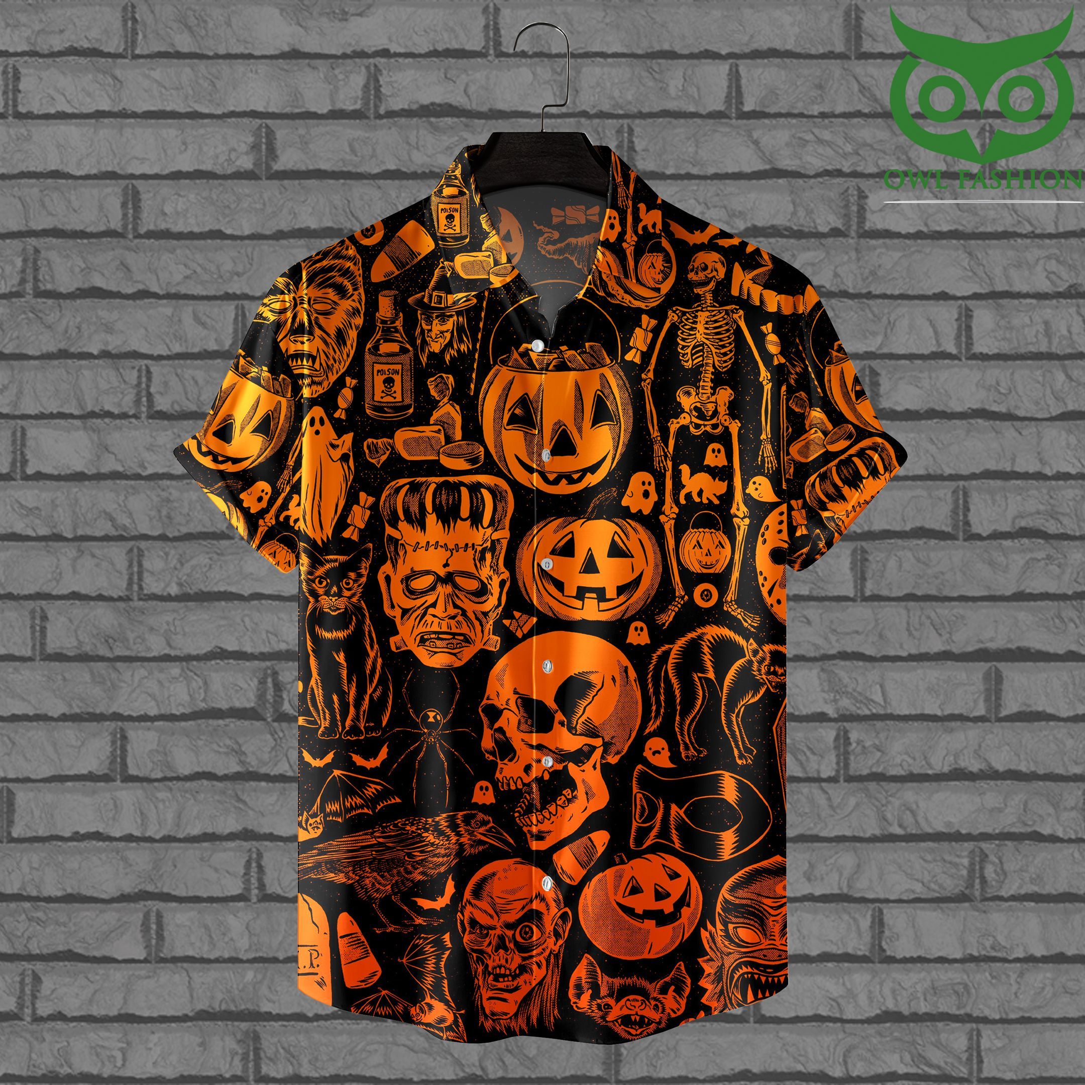 19 Halloween Night Hawaiian Shirt