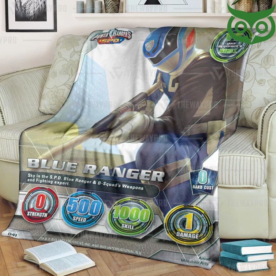 Power Ranger SPD Blue Ranger Limited Fleece Blanket
