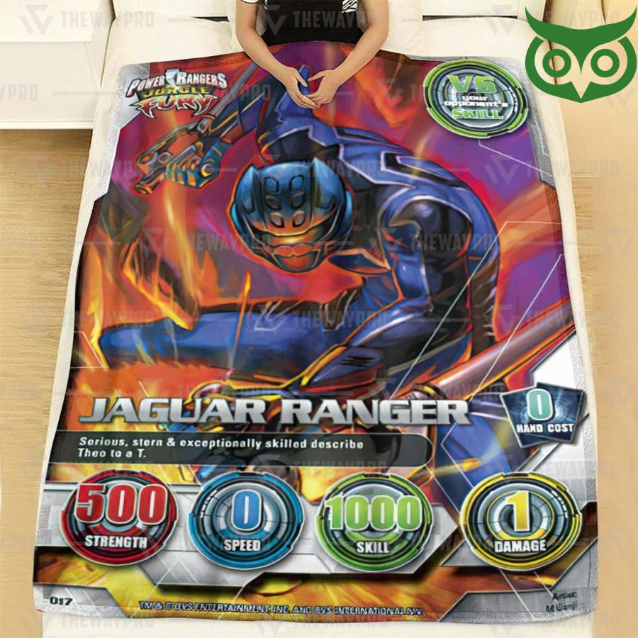 119 Power Rangers Jungle Fury Jaguar Ranger Limited Fleece Blanket
