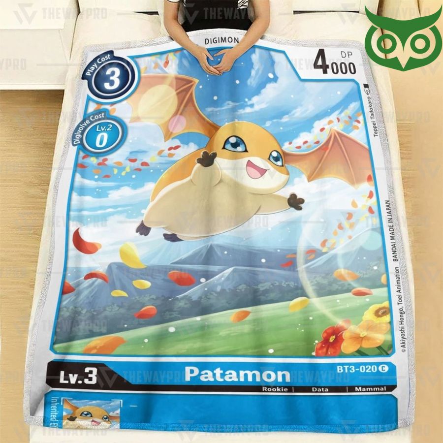 51 Digimon Patamon Fleece Blanket High Quality