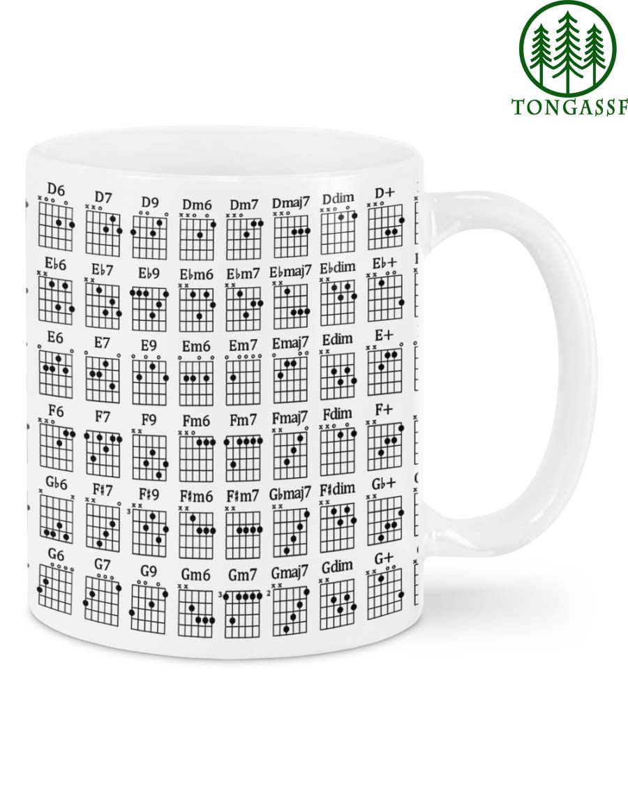 Chart chords guitar mug 1