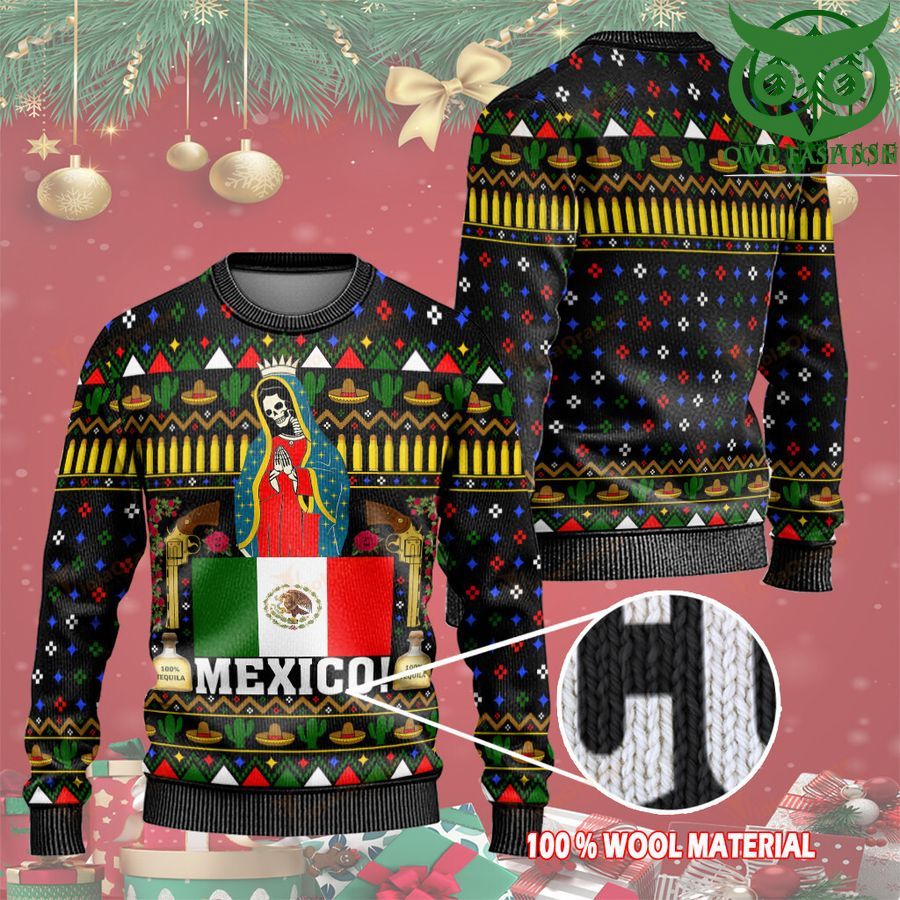 Christmas Mexico Maria von Guadalupe Ugly Sweaters
