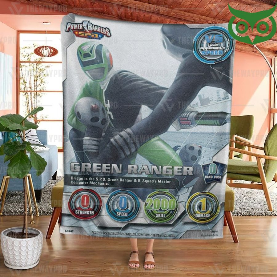 93 Power Ranger SPD Green Ranger Limited Fleece Blanket