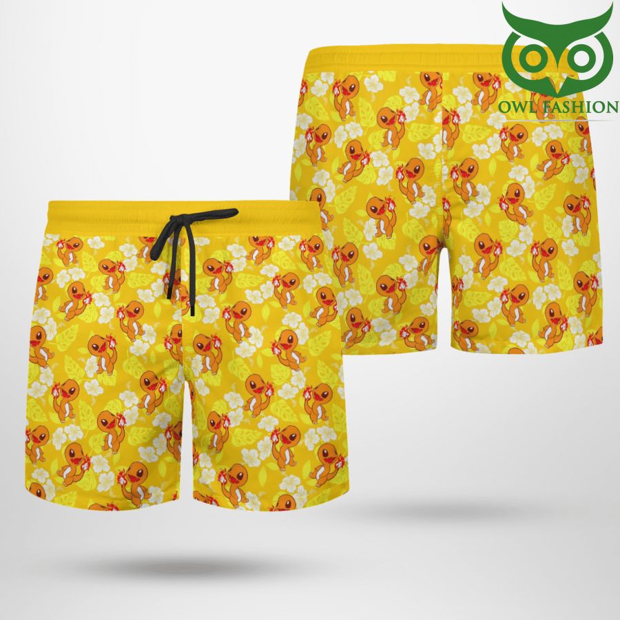 16 Pokemon Charmander Tropical Beach Shirt And Shorts