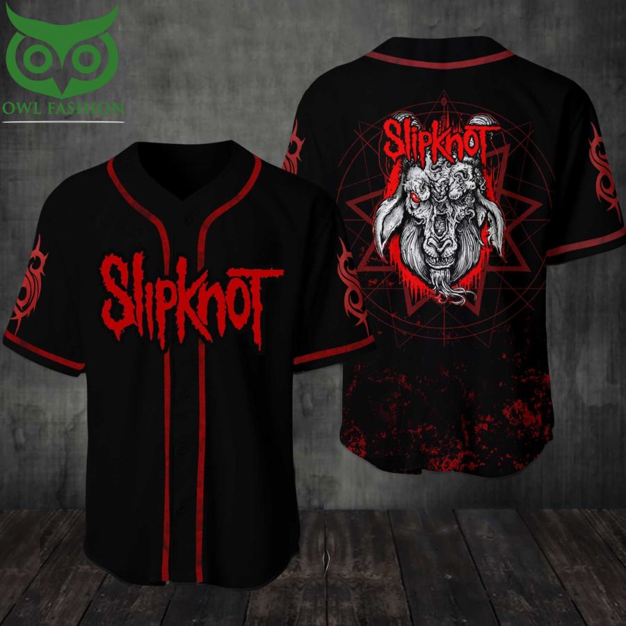 119 Slipknot Goat face American heavy metal band Baseball Jersey Shirt